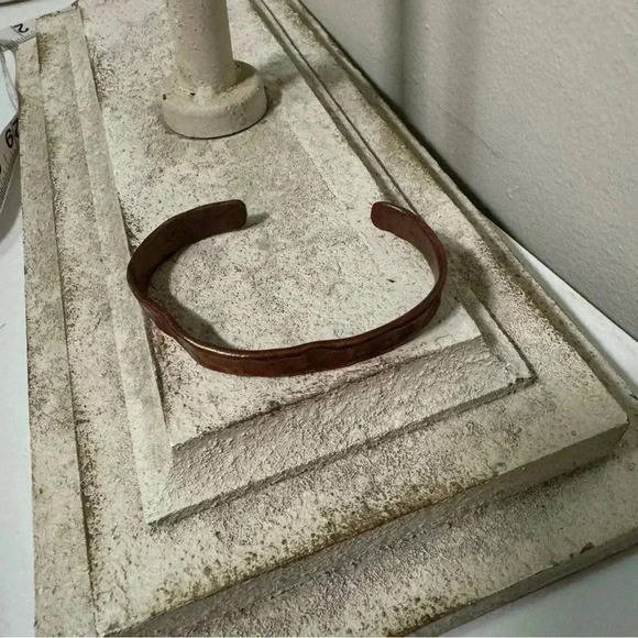 Copper boho cuff bracelet - Picture 3 of 6